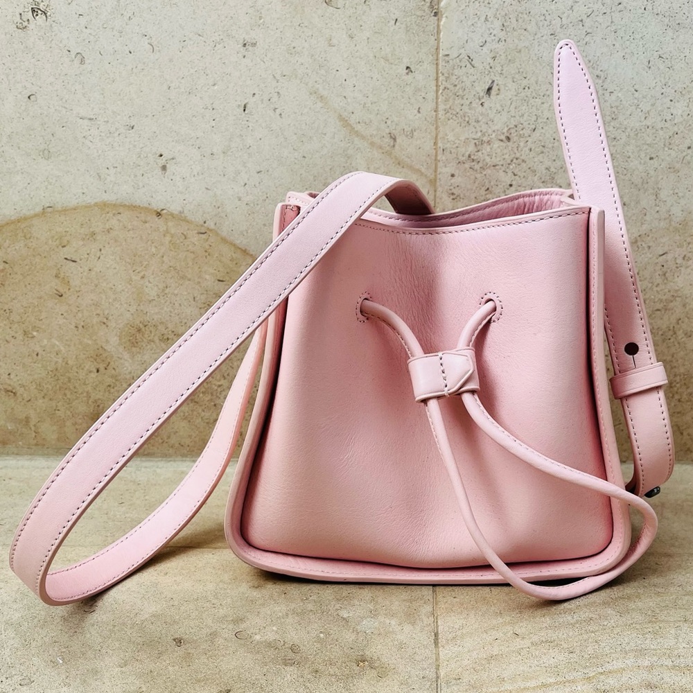 3.1 PHILLIP LIM smooth calfskin mini soleil bucket bag light pink